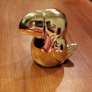 Mirrored Gold Ceramic Toucan Figure